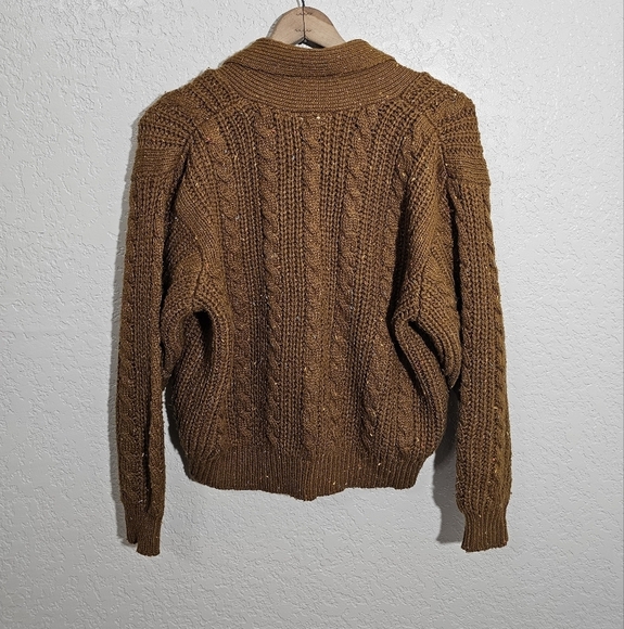 Vintage Neil Martin Brown Chunky Confetti Knit Cardigan - Picture 2 of 3